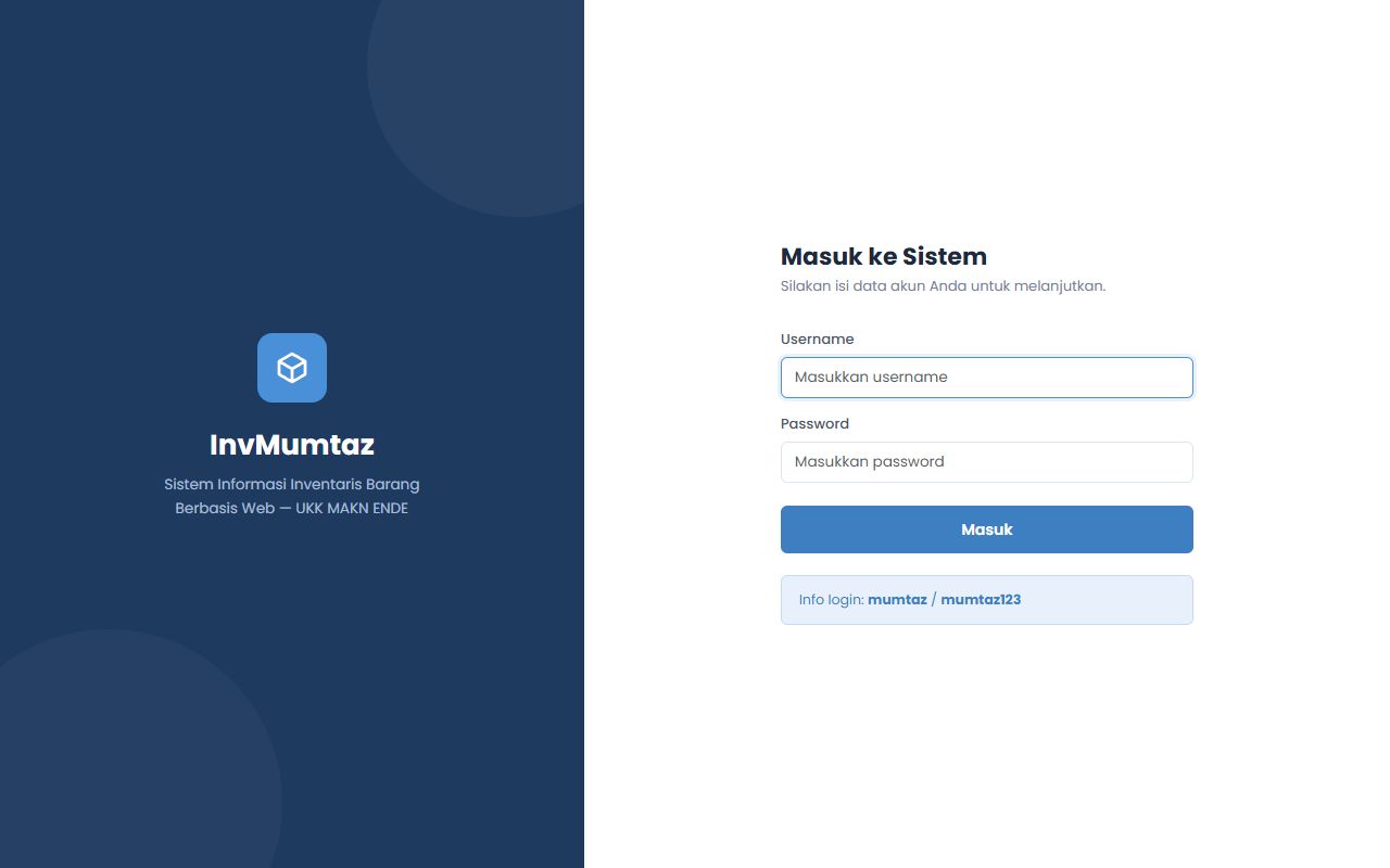 Tampilan Dashboard / Aplikasi