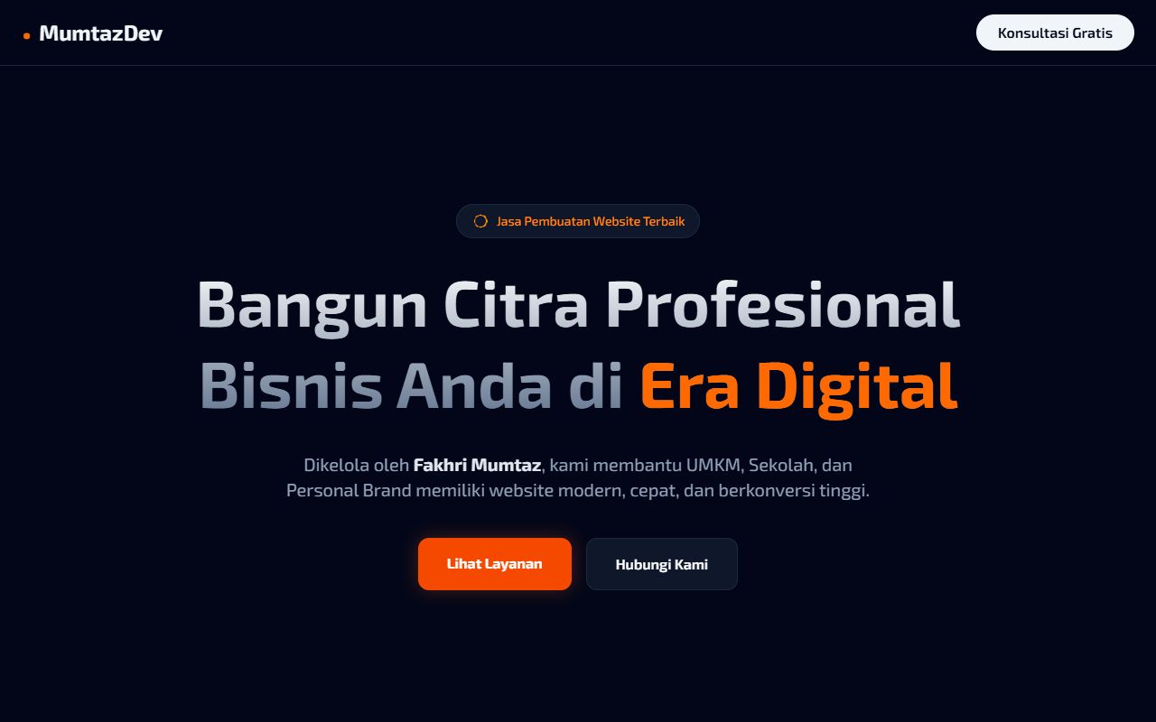 Fakhri Mumtaz - Jasa Pembuatan Website Profesional & Terpercaya