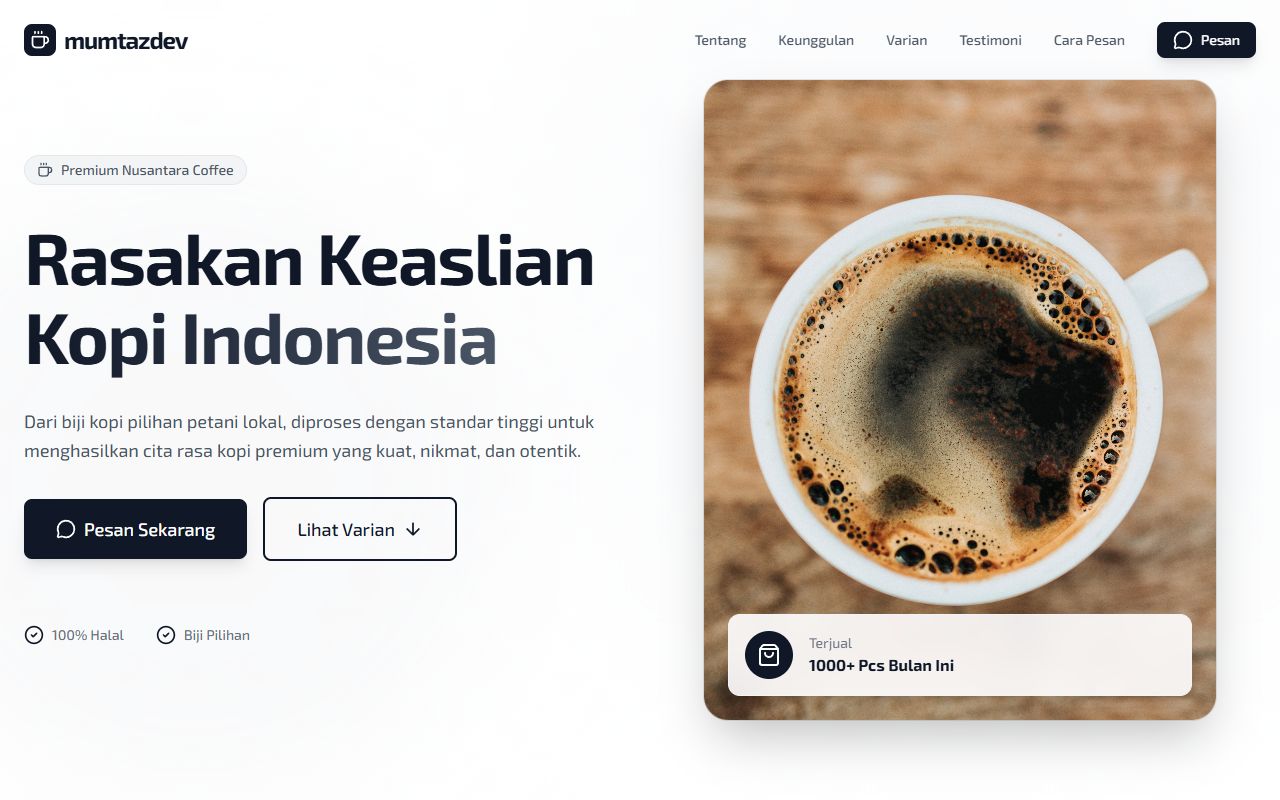 Kopi Nusantara Mumtaz | Fakhri Mumtaz Basyari